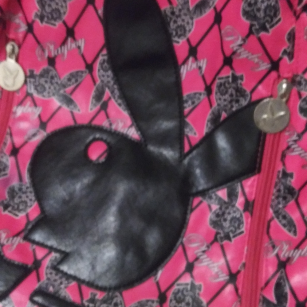 Playboy logoed handbag medium to large size. Pink